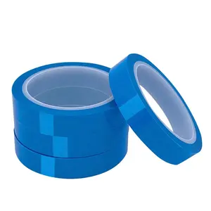 PET Film 50M PET Blue Tape for Refrigerator Parts Factory Wholesale Nature Rubber Waterproof No Printing Carton Sealing