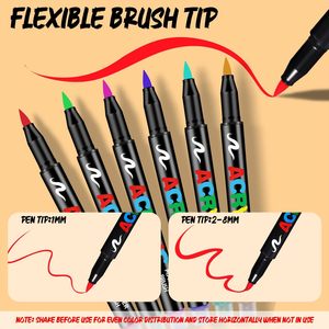 Marcadores de Pintura Acrílica con Punta de Fibra Suave a Base de Agua de Alta Calidad para Dibujo Artístico - Product Image 2