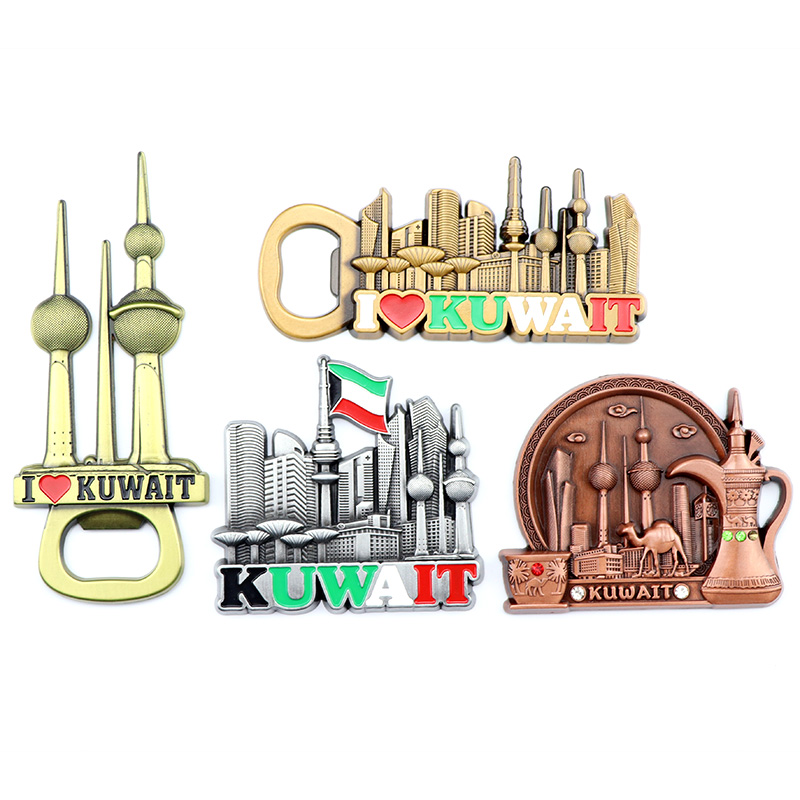 Kuwait magnete frigorifero viaggio souvenir regalo collezione casa cucina decorazione magnetica adesivo Kuwait frigorifero magnete