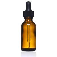 15ml 30ml 60ml 120ml Ambre boston rond estampage à chaud vide petit flacon compte-gouttes en verre d'huile essentielle avec pipette