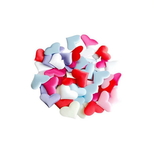 Cuori in Tessuto Ilan 3 Cm 15 Pezzi Rosa Decorazione Artigianale - Product Image 2