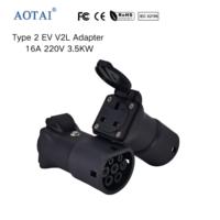 Nouvel adaptateur AOTAI 3,5 kW 16 A 220 V-240 V V2L Type 2 vers prise UK pour véhicules électriques