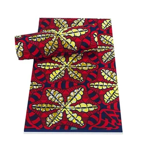 HV480 veritable manufacturer wholesale real ankara bazin african fabrics dress clothes cotton wax prints china