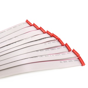 Kabel Pita Datar PVC 28AWG 14pin IDC Konektor Mikro Merah 1.27mm Terjangkau Kustom YZCONN - Product Image 2
