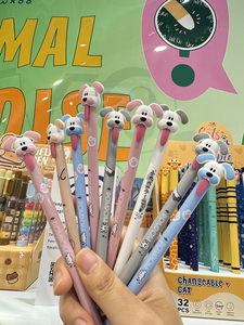 Bolígrafos de Gel Borrables con Diseño de Animales Verdes, para Material Escolar, Diseños de Unicornio, León, Mono, Jirafa y Dinosaurio, Venta al Por Mayor - Product Image 5