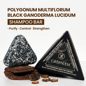 Greenlem POLYGONUM MULTIFLORUM BLACKGANODERMA LUCIDUM Shampooing Solide Réparateur pour Cheveux - Product Image 1