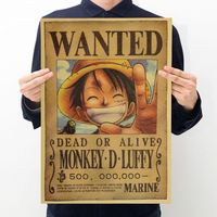 Rare One Piece inspired Monkey D Luffy on Fire Poster