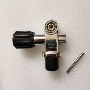 Vanne de cylindre haute pression 250 BAR pour réservoir d'air de plongée, plaqué laiton 3/4NPSM/M25*2, cylindres submersibles - Product Image 5