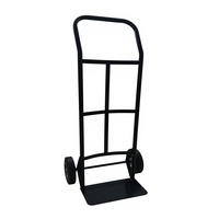 Carretilla de Mano de Acero Resistente de Dos Ruedas para Compras, Herramientas y Uso Industrial - Compatible con OEM
