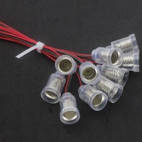 Douille E10 pour ampoules à vis E10, petit support de lampe E10 avec fil