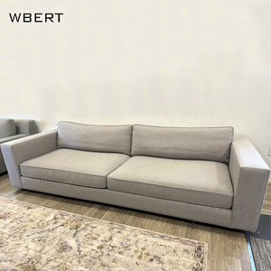 Wbert โซฟาแบบแบ่งส่วนหรูหราสไตล์อเมริกันผ้าลินินเนื้อนุ่มแบบร่วมสมัยสำหรับบ้านโรงแรมวิลล่า - Product Image 4