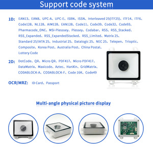Emt8661 nhà sản xuất máy quét <span class=keywords><strong>USB</strong></span> QR Máy quét mã OCR cố định gắn máy quét mô-đun Máy đọc hộ chiếu - Product Image 5