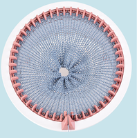Machine à Tricoter et Tisser Circulaire Mini pour Enfants Malins, Accessoire de Couture DIY pour Fabrication de Chaussettes en Plastique