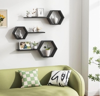 Armoire Murale en Bois Massif Étagère Murale Pliable pour Salle de Bain Cuisine Salon Rangement Bijoux/Épices Étagère Murale en Bois