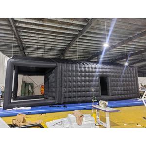 Tente de discothèque gonflable noire en forme de cube, grande tente de discothèque mobile portable pour la cour/le club pour les fêtes - Product Image 4