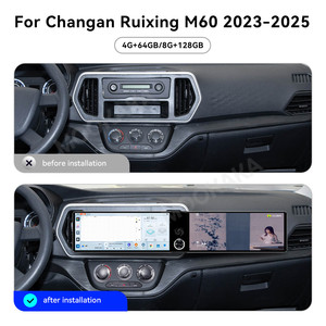 Autoradio multimédia GPS Navi Android double écran 12,3 pouces MOOKAKA pour Changan Ruixing M60 2023-2025 avec CarPlay sans fil - Product Image 2