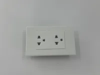Interrupteur et prise murale de couleur blanche de qualité américaine durable 45a pour la maison, l'hôtel, le PC