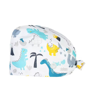 Gorros Quirúrgicos Protectores con Forro <span class=keywords><strong>de</strong></span> Satén y Botones, Gorros <span class=keywords><strong>de</strong></span> Enfermera con Estampado <span class=keywords><strong>de</strong></span> Dibujos Animados, Gorros Médicos Transpirables para Mujeres - Product Image 3