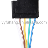 Connecteur de câblage de remorque 5 broches mâle-femelle SAEJ1128 12V-24V 2.5A avec gaine en PVC étamée