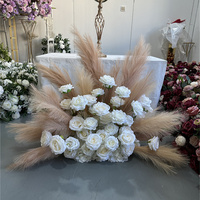 Rangkaian Bunga Rumput Pampas Buatan IFG Wholesale untuk Dekorasi Pernikahan, Wisuda, dan Tahun Baru, Panjang 60cm