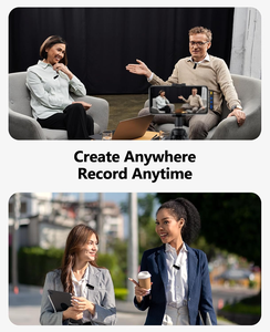 ไมโครโฟนคอนเดนเซอร์ไร้สายแบบหนีบปกเสื้อ พร้อมเคส<span class=keywords><strong>ชาร์จ</strong></span> Type-C สำหรับ <span class=keywords><strong>iPhone</strong></span>/Android ระบบ<span class=keywords><strong>ต</strong></span>ัดเสียงรบกวน AI <span class=keywords><strong>แบ</strong></span><span class=keywords><strong>ต</strong></span>เตอรี่ใช้งานได้ 50 ชั่วโมง ระยะส่งสัญญาณ 230 ฟุ<span class=keywords><strong>ต</strong></span> - Product Image 6