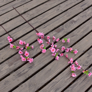 Rama de Flor de Durazno Artificial para Decoración del Hogar, Flor Artificial de Plástico, Planta de Jardín, Flor de Durazno Artificial para Bodas - Product Image 4