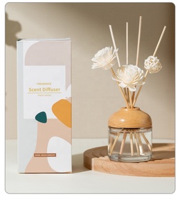 Chai Khuếch Tán Thủy Tinh Hình Tròn Màu Trắng Trong Suốt Sang Trọng Rỗng 100Ml Bán Sỉ Có Nắp Vặn - Product Image 4