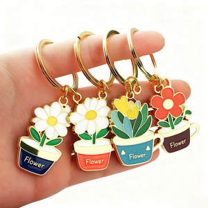 Tùy chỉnh sang trọng kim loại móc chìa khóa 2D 3D logo công ty thư Keyring mạ vàng cứng mềm men Keychain tùy chỉnh kim loại Keychain - Product Image 1