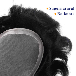 Man Toupet Fijne Mono Npu Basis Remy Pruik Rechte Capillaire Prothese Indiansysteem Eenheid Natuurlijke Kleur Bruin 100% Hand Gebonden - Product Image 4