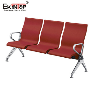 Sillas de acero inoxidable Ekintop en fila, 5 asientos con pasamanos para sala de espera, aeropuerto, estación, uso público - Product Image 2