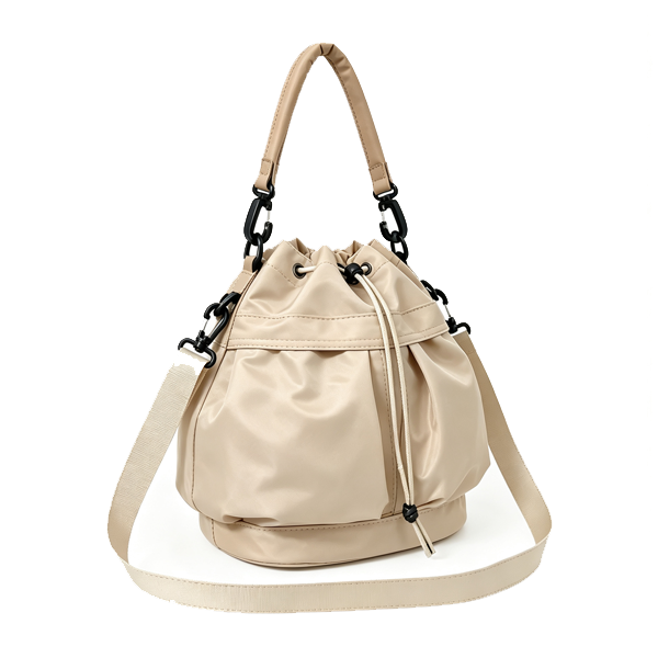 Women Nylon Bucket Bag Large Capacity Handbag