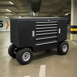Kindle Heavy-Duty 7 Drawer <strong>Pitbox</strong> Tool Chest Wheels Waterproof Mobile Garage Cart for Racing Workshop Use for Outdoor Storage - Product Image 1