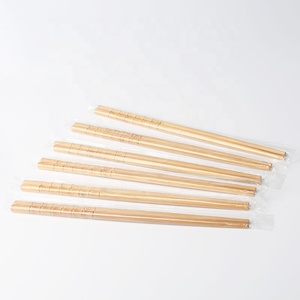 Nouveauté baguettes de bambou populaires de 24cm avec logo baguettes réutilisables marron clair pour restaurant et maison - Product Image 5