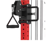 Cage de musculation multifonctionnelle en acier inoxydable pour usage commercial, équipement de gym, rack à squats, système de poulies, crossover de câbles, machine Smith