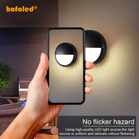 Aluminio de alta calidad ADC12 montículo de pared mamparo luz electricidad escalera pasillo Sensor de movimiento Led lámpara Circular para exteriores