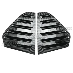 For VW Golf MK8 2020-2024 Body Kit Rear <b>Window</b> Side <b>Vent</b> Shutter Louver Cover Trim Carbon Fiber Look Car Accessories - Product Image 5