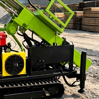 Foreuse d'exploration sur chenilles portable de 20 m, diesel hydraulique, pour carottage diamanté et échantillonnage de sol agricole, modèle BZ-20TL YJC