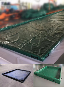 Tapis de rétention d'eau gonflable, imperméable, écologique, en PVC léger stabilisé aux UV, à tissage uni, pour lavage de voiture - Product Image 6