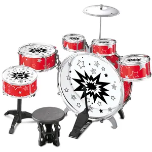 6 Jazz Drum Toy Set Kids Musical Rock Roll Drum Toy Set