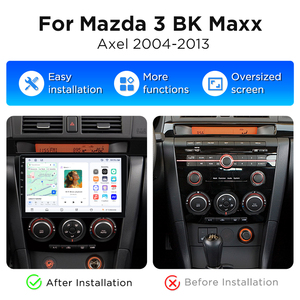 Radio con Navegación Android para Auto Junsun para Mazda 3 Bk Maxx Axel 2004-2013, Reproductor Multimedia con GPS, Bluetooth y CarPlay - Product Image 2