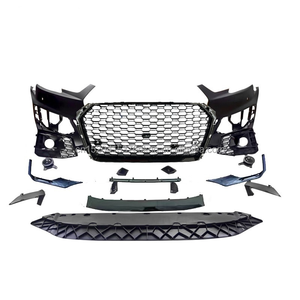 Kit de Carrocería para Parachoques Delantero Estilo RS4 con Rejilla Negra Brillante para <span class=keywords><strong>Audi</strong></span> <span class=keywords><strong>A4</strong></span> S4 <span class=keywords><strong>B9</strong></span> 2017 2018 2019 - Product Image 1