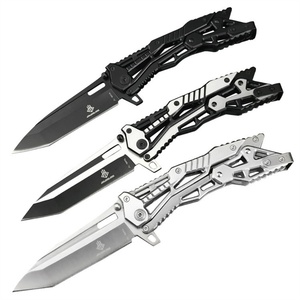 Cuchillo Plegable Mecánico EDC de Alta Calidad para Exteriores, DIY OEM, Hoja de Acero Inoxidable 5CR13MOV, Mango de Acero Inoxidable para Camping y Bolsillo - Product Image 1