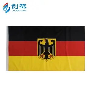 3 x5fts nuovo arrivo bandiera in poliestere raso bandiera tedesca europea con logo aquila