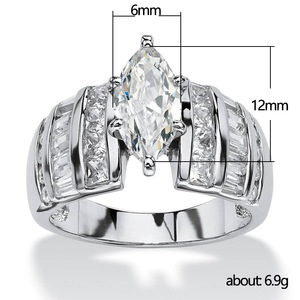 Anello dal Design a Forma di Marquise, Elegante Anello da Dito per Donne - Product Image 5