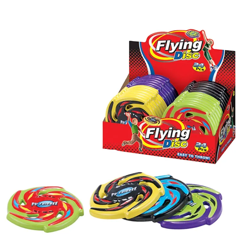 24 قطعة 6 بوصة اللوان مختلفة لعبة ناعمة بو صحون طائرة للاطفال في الهواء الطلق العاب