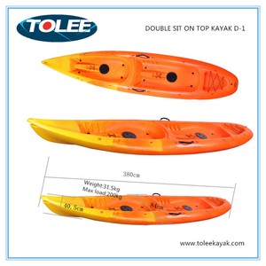 Kayak tandem TOLEE TOLLEE de 13 pieds - Kayak double sit-on-top de 4 m pour la mer/les rivières avec pagaie et accessoires (coque en LLDPE) - Product Image 3