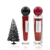 Vente en gros de parfum vide en verre de 30ml 50ml 100ml au design de luxe de haute qualité avec couvercle