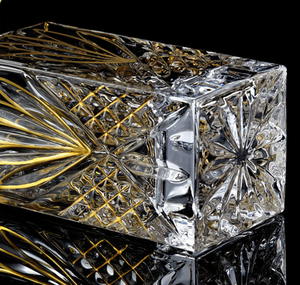 Juego de Decantador de Whisky de Cristal con Borde Dorado, Decantador de 750 ml con Seis Vasos de Whisky de 300 ml, Decantador para Licor, Vodka, Vino, <span class=keywords><strong>Bourbon</strong></span> - Product Image 6
