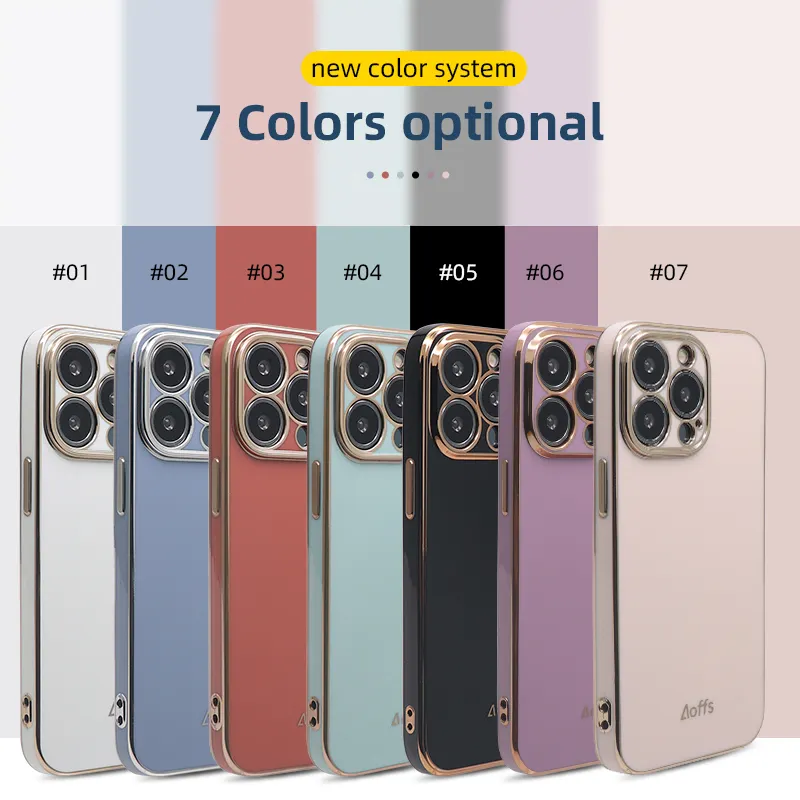 Soft Shell Galaxy S22 Protective Cover Electroplating Anti-drop 6D Phone Case for iPhone 13