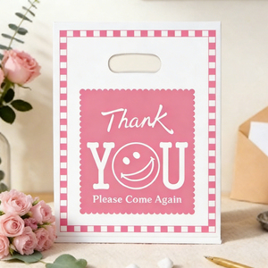 Stock and Custom Recyclable HDPE Packaging Bags for Small Businesses Promotional Shopping Bags for Clothes & Gifts